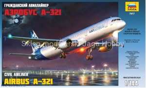 ZVEZDA 7017 SAMOLOT AIRBUS A-321 1/144