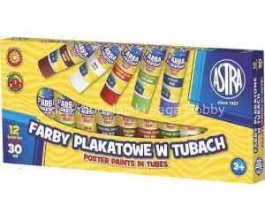 FARBA PLAKATOWA 12 KOLO.TUBA 30 ML. 0901