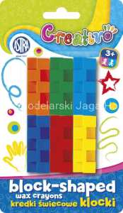 KREDKI ŚWIECOWE CREATIVO 6 KOL.KLOCKI 31611 4001 C