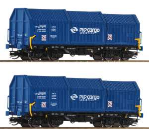 ROCO 6680008 DWA WAGONY TELESKOPOWE PKP CARGO TT