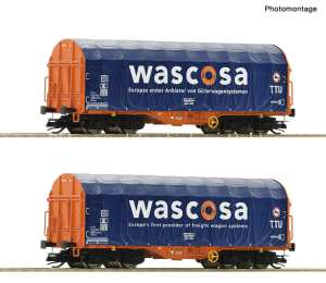 ROCO 6680006 2 WAGONY  PLANDEKOWE WASCOSA TT