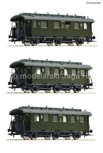 ROCO 6200059 ZESTAW 3 WAGONÓW OSOBOWYCH PKP H0