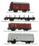 ROCO 6600101 ZESTAW 4 WAGONY TOWAROWE PKP H0