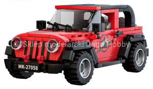 ZESTAW KLOCKÓW AUTO CZERWONE 414EL.ZKL.27058