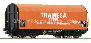 ROCO 76439 WAGON PLANDEKOWY TRAMESA H0