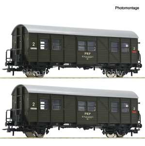 ROCO 6200195 2 WAGONY PASAŻERSKIE TYP Bti PKP H0
