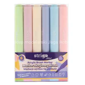 STRIGO MARKER AKRYLOWY ZESTAW 1 6 KOL.PISSC428