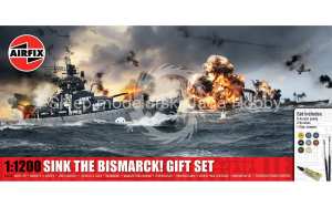 AIRFIX 50120 SINK DE BISMARCK 1/1200 WATERLINE SET
