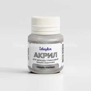 Farba akryl.metaliczna Platinium 20 ml.98303